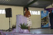 The Minister of Health making her remarks
