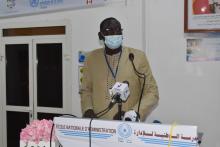 Le Dr Thiero Mamoudou, parlant au nom de Dr Jean Bosco NDIHOKUBWAYO, Représentant l’OMS au Tchad