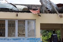 Centro de Saude da Localidade de Mucuali no distrito de Angoche afectado pelo Ciclone Gombe