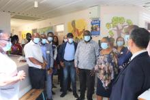 Visiting team at the Engela District Hospital, Ohangwena Region 