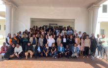 WHO personnel and partners pose for a group photo at a Cholera preparedness/readiness and response training in Richards Bay