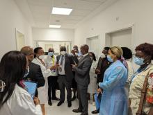 WHO taking part in the hospital tour led by the Secretary of State for Hospital Area, Dr. Leonardo
