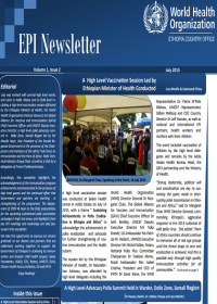 WHO Ethiopia EPI Newsletter, July 2015