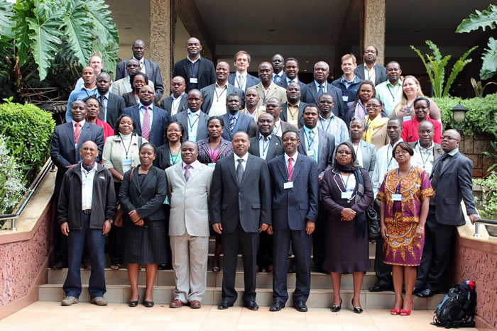 Participants from Anglophone countries pose for a group photo during the regional workshop on 3-7 December