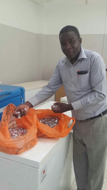 MOH official handles tOPV collected in Garissa County