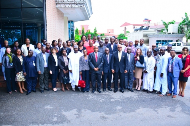 Participants at the polio transition simulation exercise held in Abuja, Nigeria