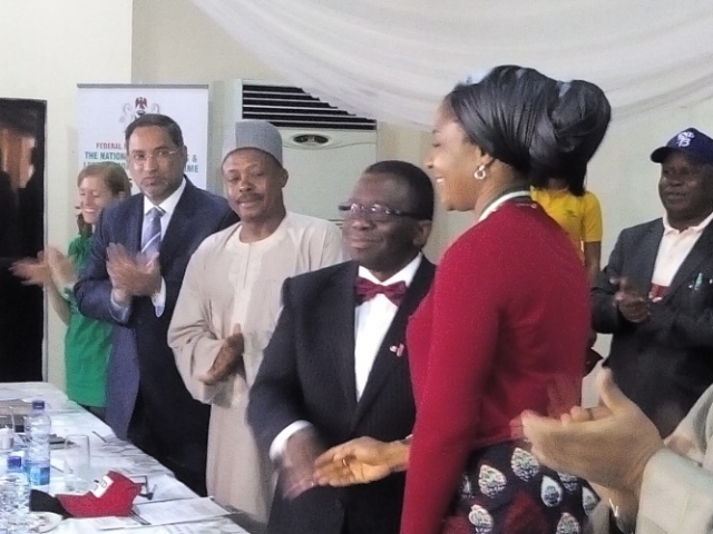 The Minister of Health (2nd right), WR (2nd left) and other dignitaries at the 2016 World TB Day in Abuja