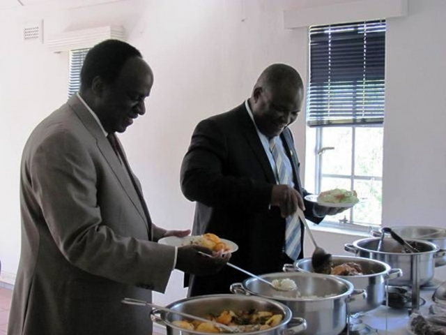 WR and Minister Madzorera having lunch