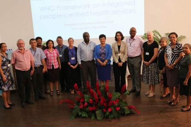 Group photo of senior officials and facilitators (Photo courtesy Nicholas Shamlaye MoH)