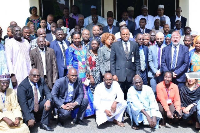 Group photo of participants at the Lake Chad Basin review