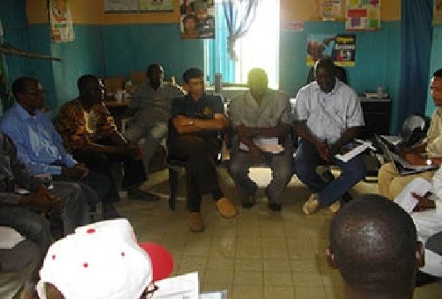 Meeting of the survey team members and WHO consultants during the pilot survey in Kontagora, Niger State, Nigeria