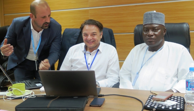 Dr Hassan Dr Jorge Martinez and Dr Ahmed Zouiten of WHO planning to scale up HTR project in Borno