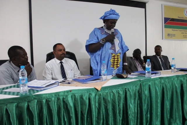 Dr. Margaret Itto, State Minister of Health for Eastern Equatoria State officially opened the workshop