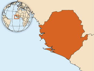 Map of Sierra Leone