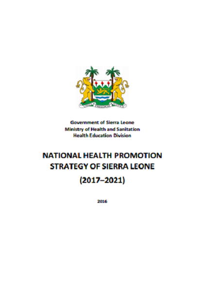 Sierra Leone Health Promotion Strategy (2017-2021)