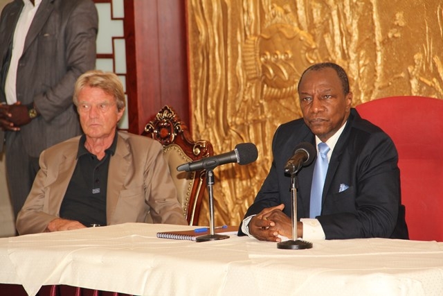 Le Président guinéen et M. Bernard Kouchner