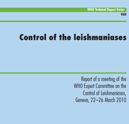 Control of the leishmaniases