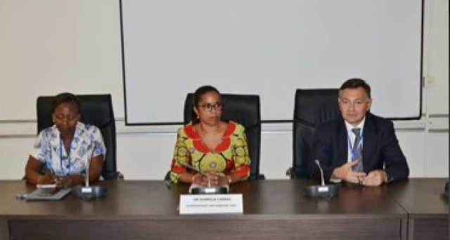 Dr. Djamila Cabral, WHO Representative in Burkina (middle) during her opening remarks