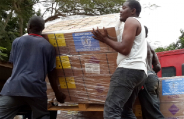 Le matériel médical de l'OMS est en cours de livraison à Bangui, République centrafricaine