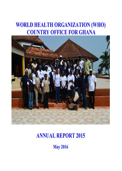 WHO Country Office for Ghana - Annual report 2015