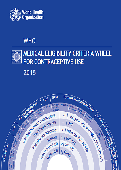 Medical Eligibility Criteria Wheel For Contraceptive Use Who Regional Office For Africa