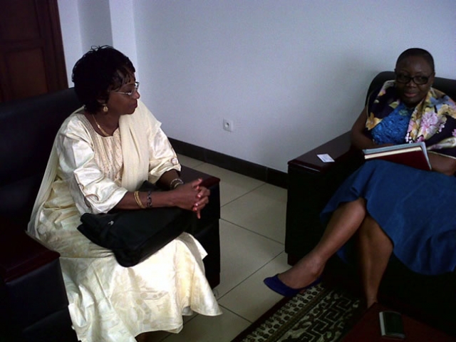 Mme ITOUA-APOYOLO (à droite) et Dr DIALLO Fatoumata Binta