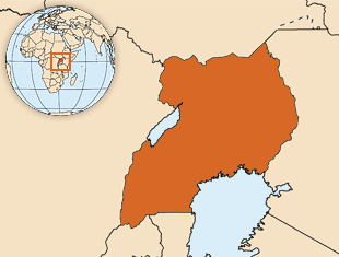 Map of Uganda