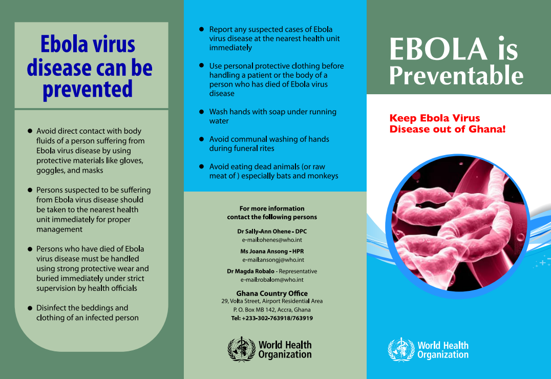  Ebola is preventable brochure