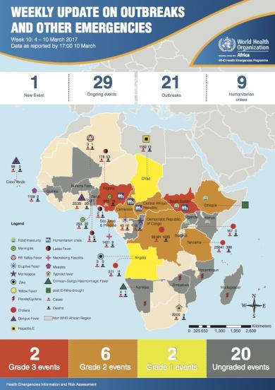 WHO AFRO Outbreaks and Emergencies Weekly Bulletin, Week 10: 4 - 10 March 2017