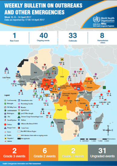 Outbreaks and Emergencies Bulletin, Week 15: 8 - 14 April 2017