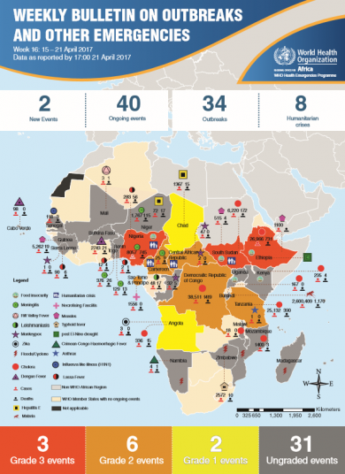 Outbreaks and Emergencies Bulletin, Week 16: 15 - 21 April 2017