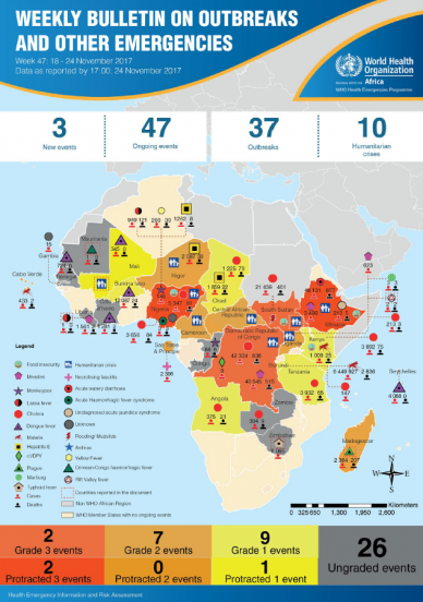 Outbreaks and Emergencies Bulletin, Week 47: Outbreaks and Emergencies Bulletin, Week 47: 18 - 24 November 2017