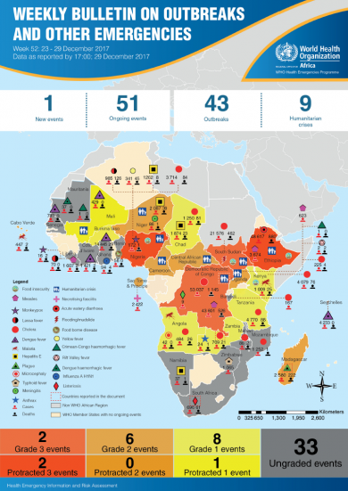 Outbreaks and Emergencies Bulletin, Week 52: 23 - 29 December 2017