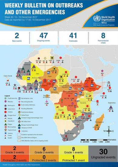 Outbreaks and Emergencies Bulletin, Week 50: 10 - 15 December 2017