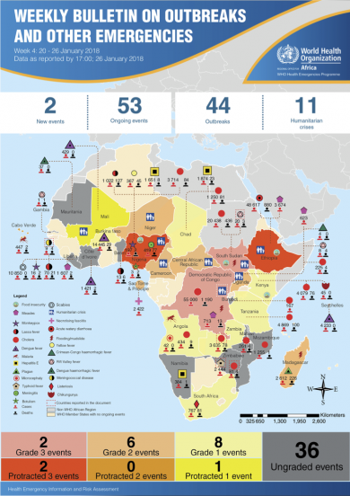 Outbreaks And Emergencies Bulletin Week 4 20 26 January 2018 Oms 