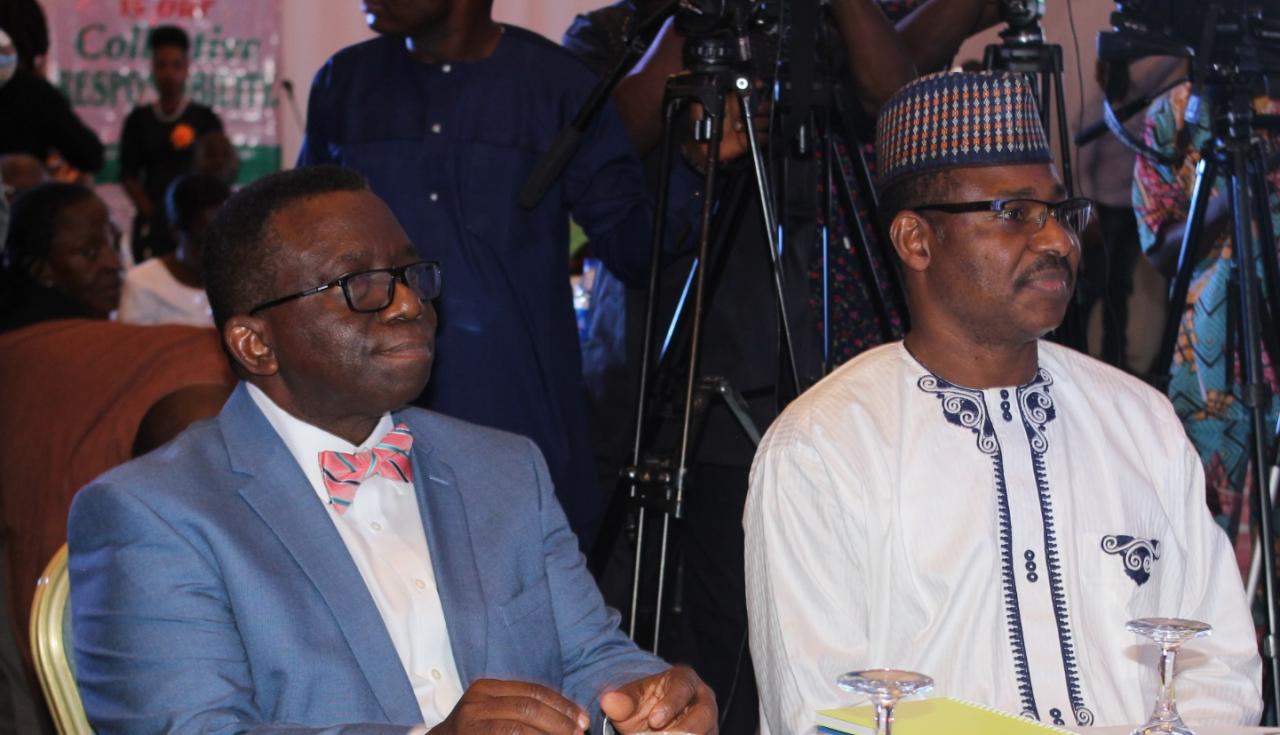 Honorable Minister of Health, Prof. Isaac F. Adewole (L) & ED NPHCDA during the Civil Servant engagement workshop on Immunization & PHC Strengthening i.jpg