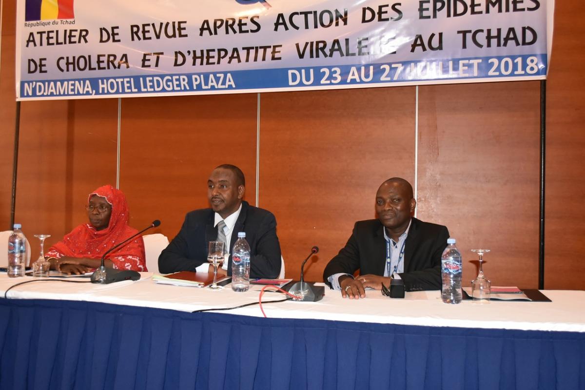 Revue Après Action (RAA) contre les épidémies d’hépatite E et de choléra au Tchad pour une évaluation complète des capacités de riposte à venir.