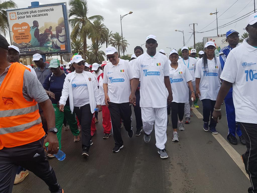 Participants of the health walk