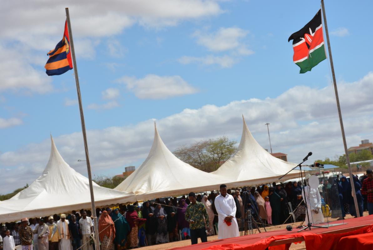 Members of the public at the Garissa venue for Horn of Africa polio launch  