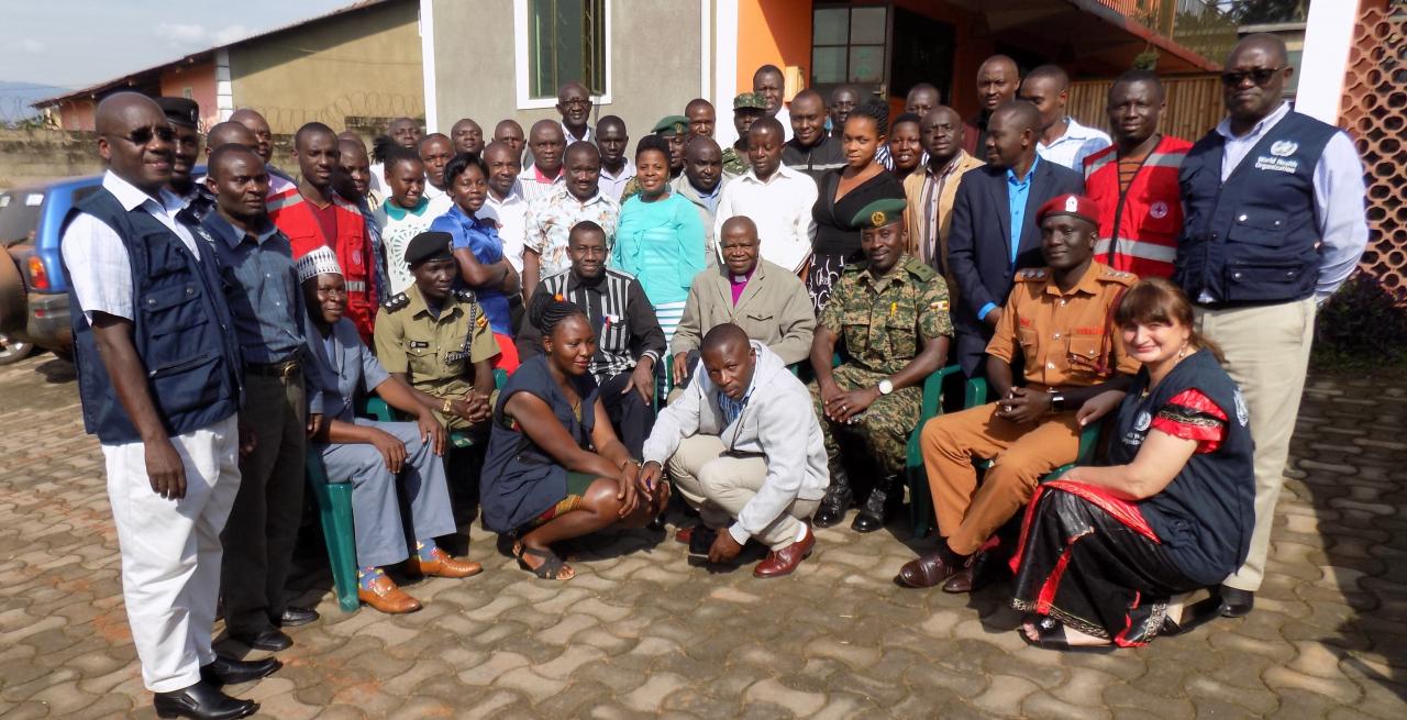 Risks Communication and Community-based Surveillance officers attending the ToT training at West End Hotel in Fort Portal Town