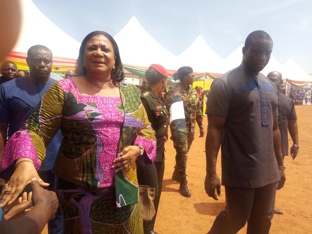 Her Excellency First lady of Ghana and her entourage as they arrive at the function