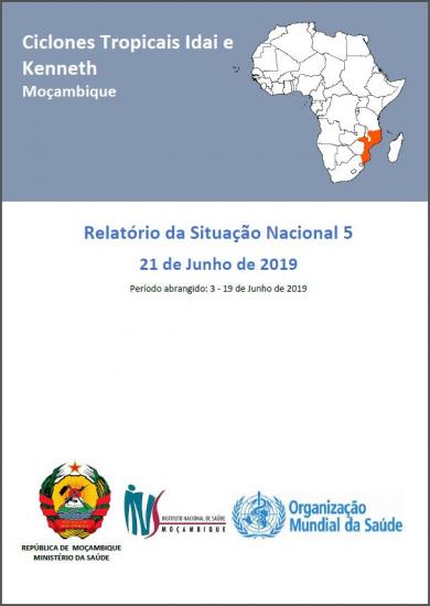 Ciclones Tropicais Idai e Kenneth - Relatório da Situação Nacional 5