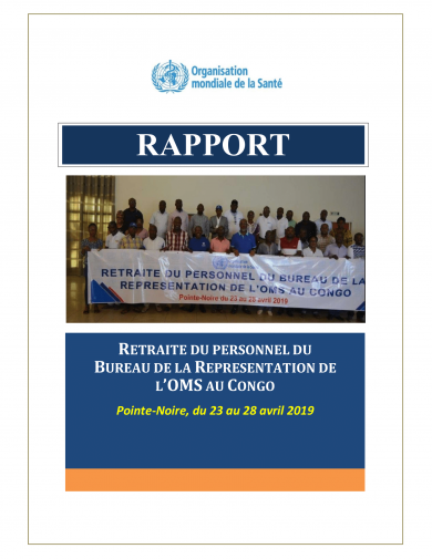 Rapport de la retraite du Bureau OMS Congo 2019