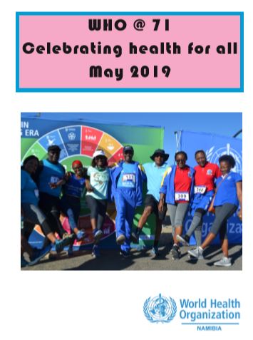 WHO Namibia captured its inaugural health walk in this photo book. 