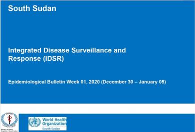 South Sudan weekly disease surveillance bulletin 2020