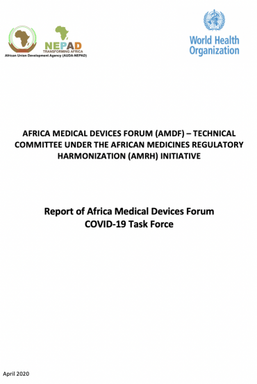 Report of Africa Medical Devices Forum COVID-19 Task Force