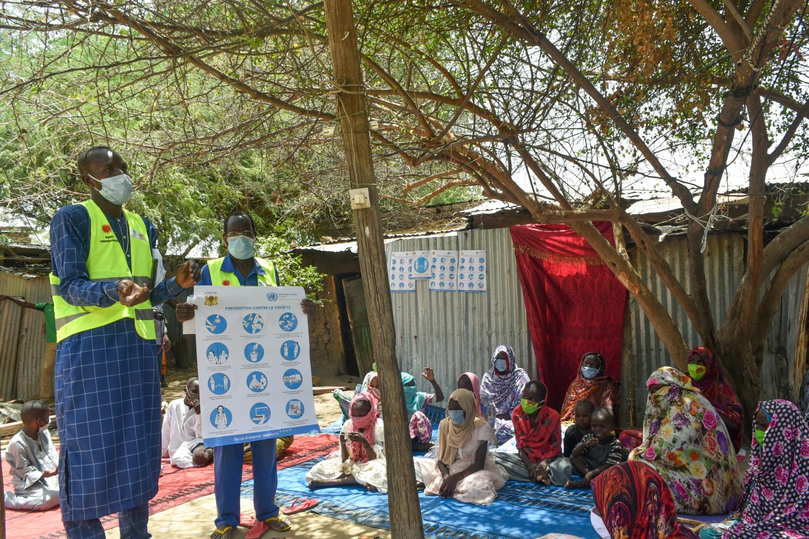 Reaching communities in Chad with COVID-19 safety messages