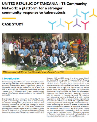 A platform for a stronger community response to TB