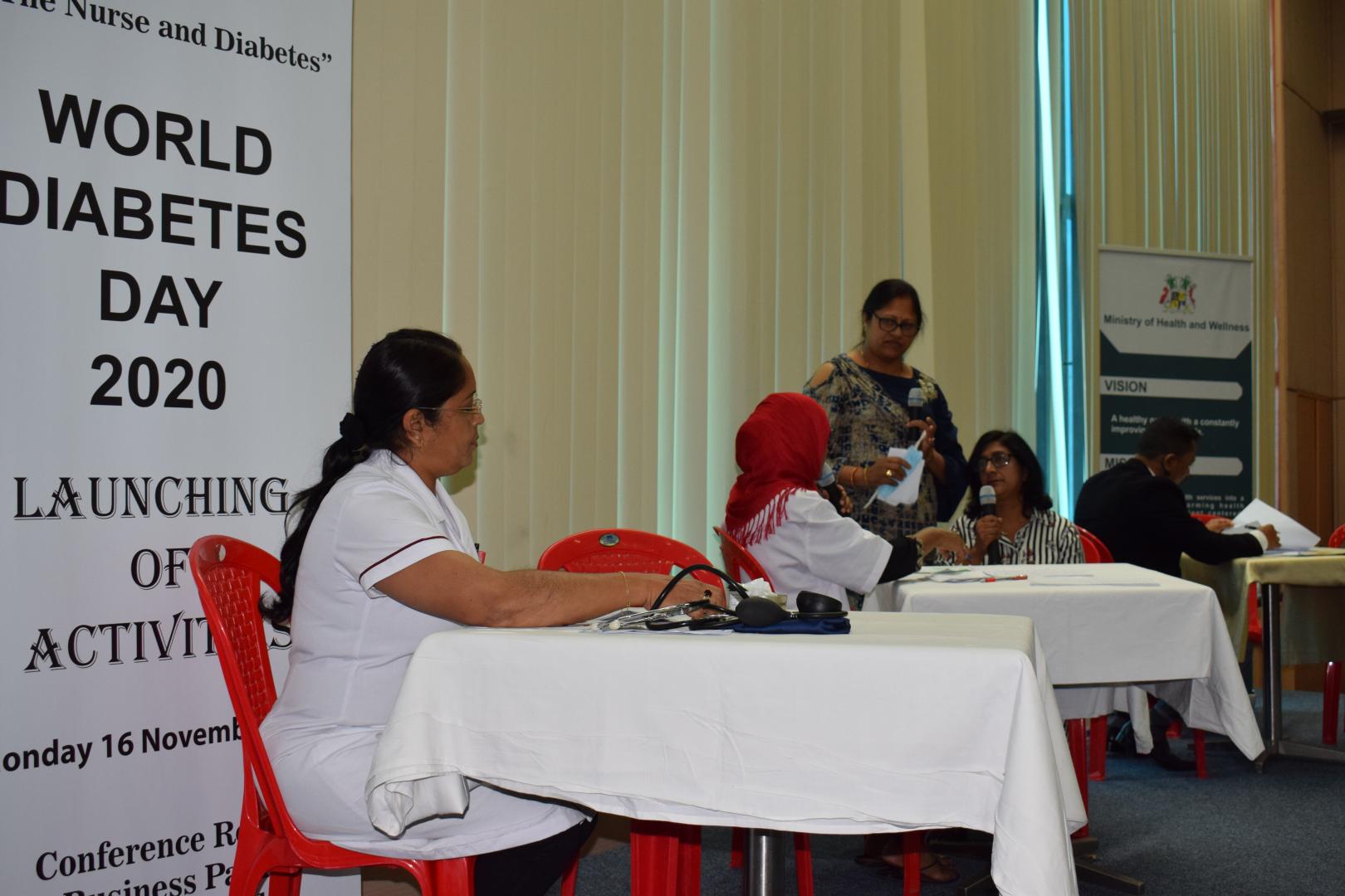 Commemorating the World Diabetes Day 2020 in Mauritius:  A sketch on "All you need to know on Diabetes" by Nurses