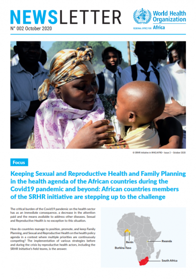 Sexual and Reproductive Health and Rights Newsletter - 2nd Issue - October 2020